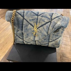 Saint Laurent toy Lou Lou puffer EUC